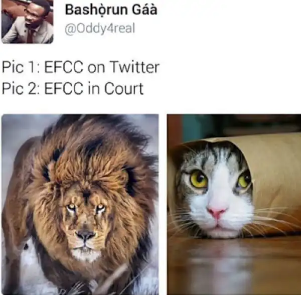Man Slams EFCC On Twitter With This Hilarious Photo